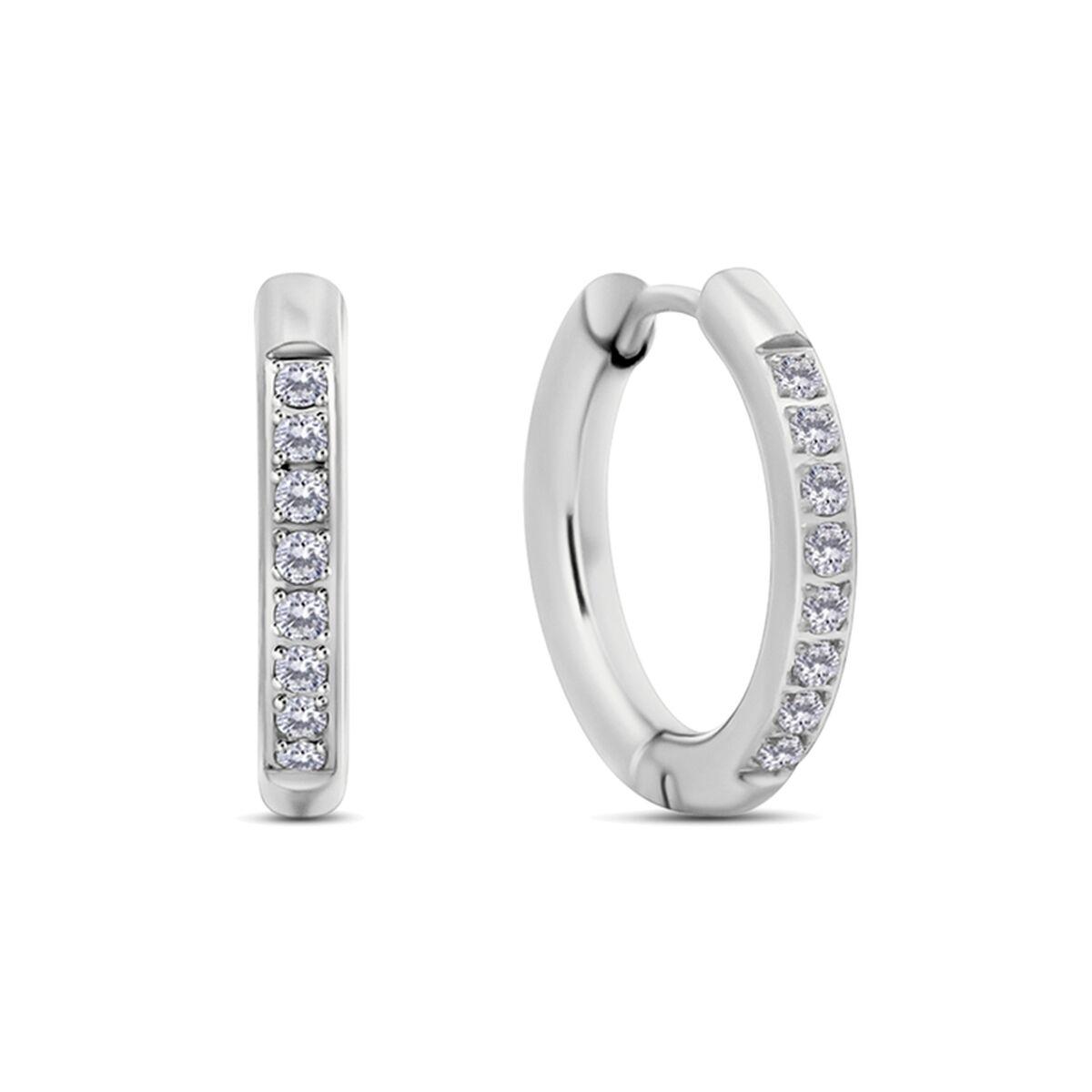 CO88 Collection øreringe til kvinder, sølvfarvet (8CE-70568)