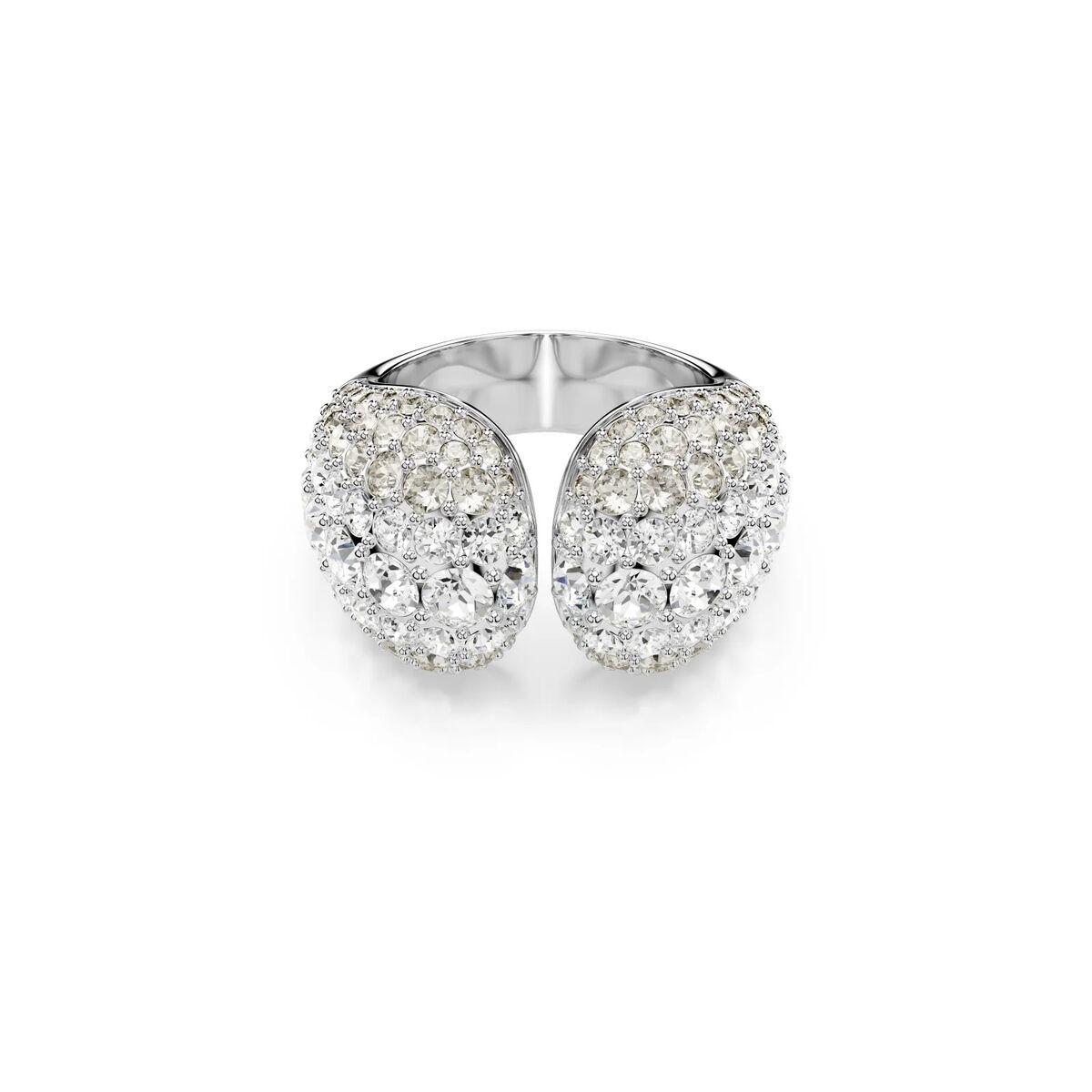 Swarovski ring til kvinder - sølvfarvet, str. 15