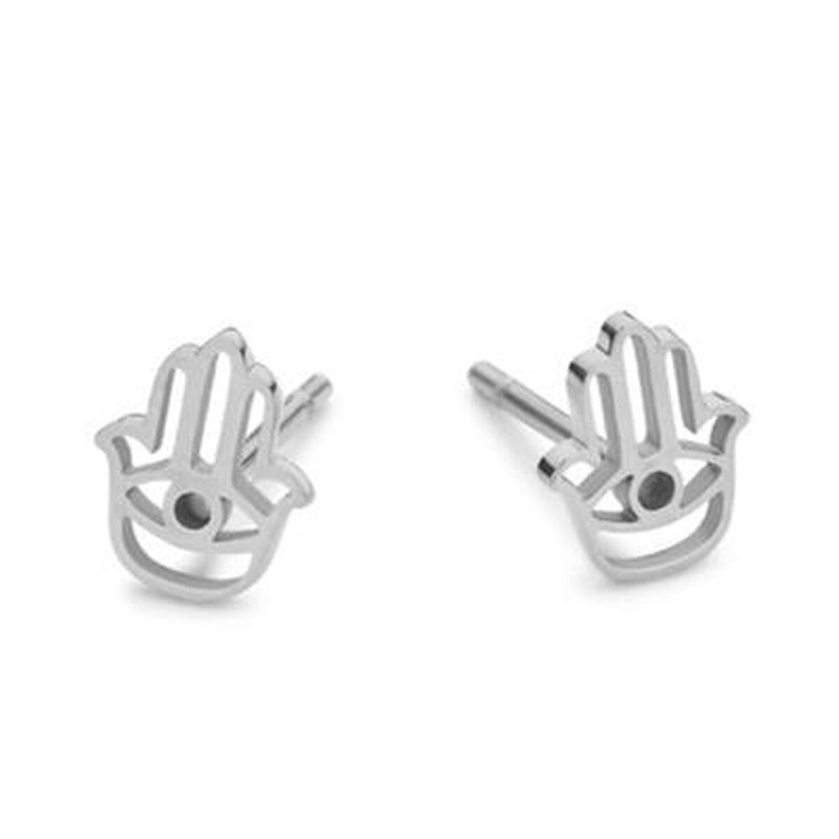 CO88 Collection øreringe til kvinder - sølvfarvet stikker