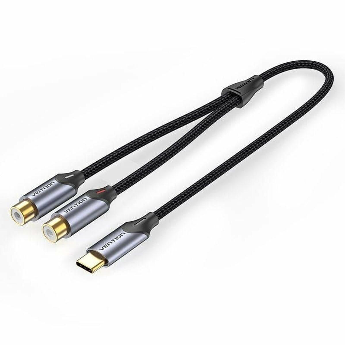 RCA splitterkabel 2 x hun til USB-C - Vention, 1,5 m