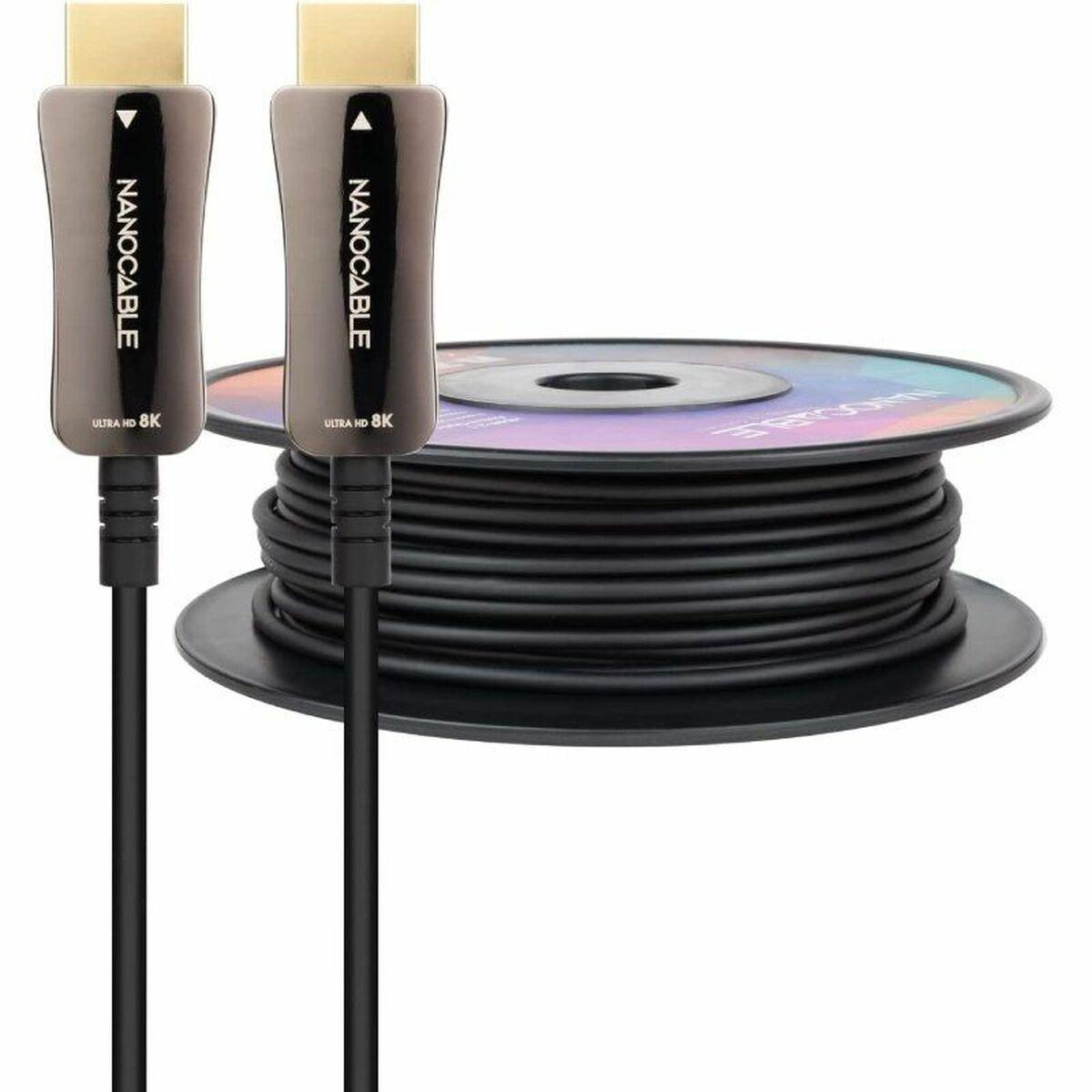 NANOCABLE HDMI-kabel 80 m - HDMI 2.1, sort