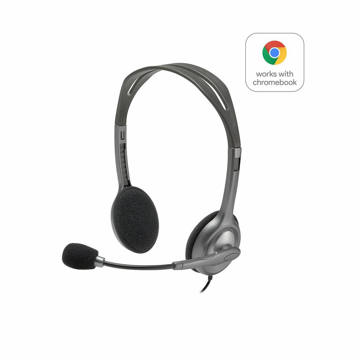 Hovedtelefoner Logitech Sort Grå (OUTLET A)