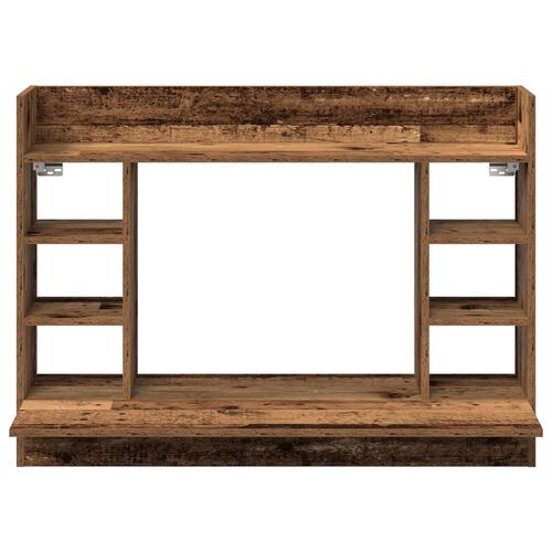 Væghængt Skrivebord Slidt Træ 105x48x75 cm Konstrueret Træ