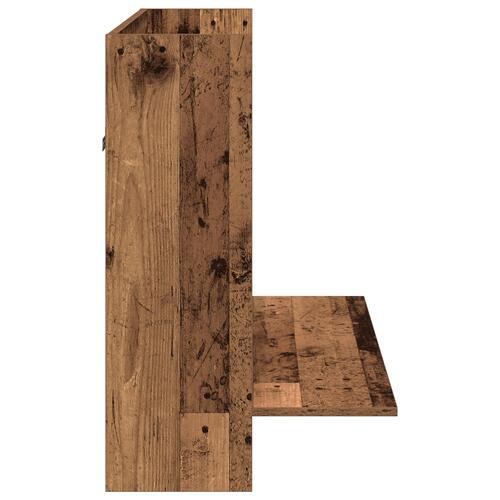 Væghængt Skrivebord Slidt Træ 105x48x75 cm Konstrueret Træ