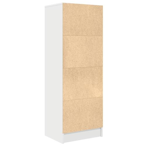 Hvid reol Hvid MDF Standard Hvid reol Rektangulær Moderne