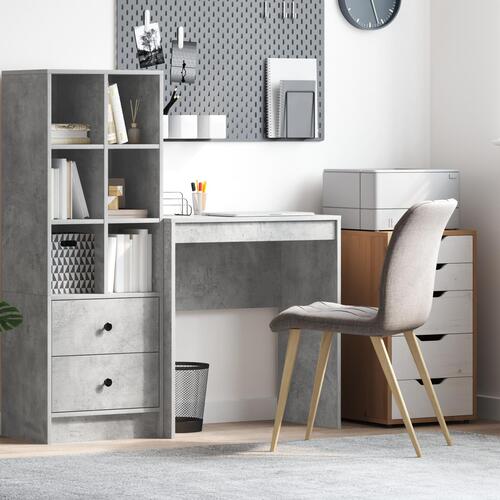 Computerbord Beton grå MDF med betonlook 70 x 40 x 76 cm