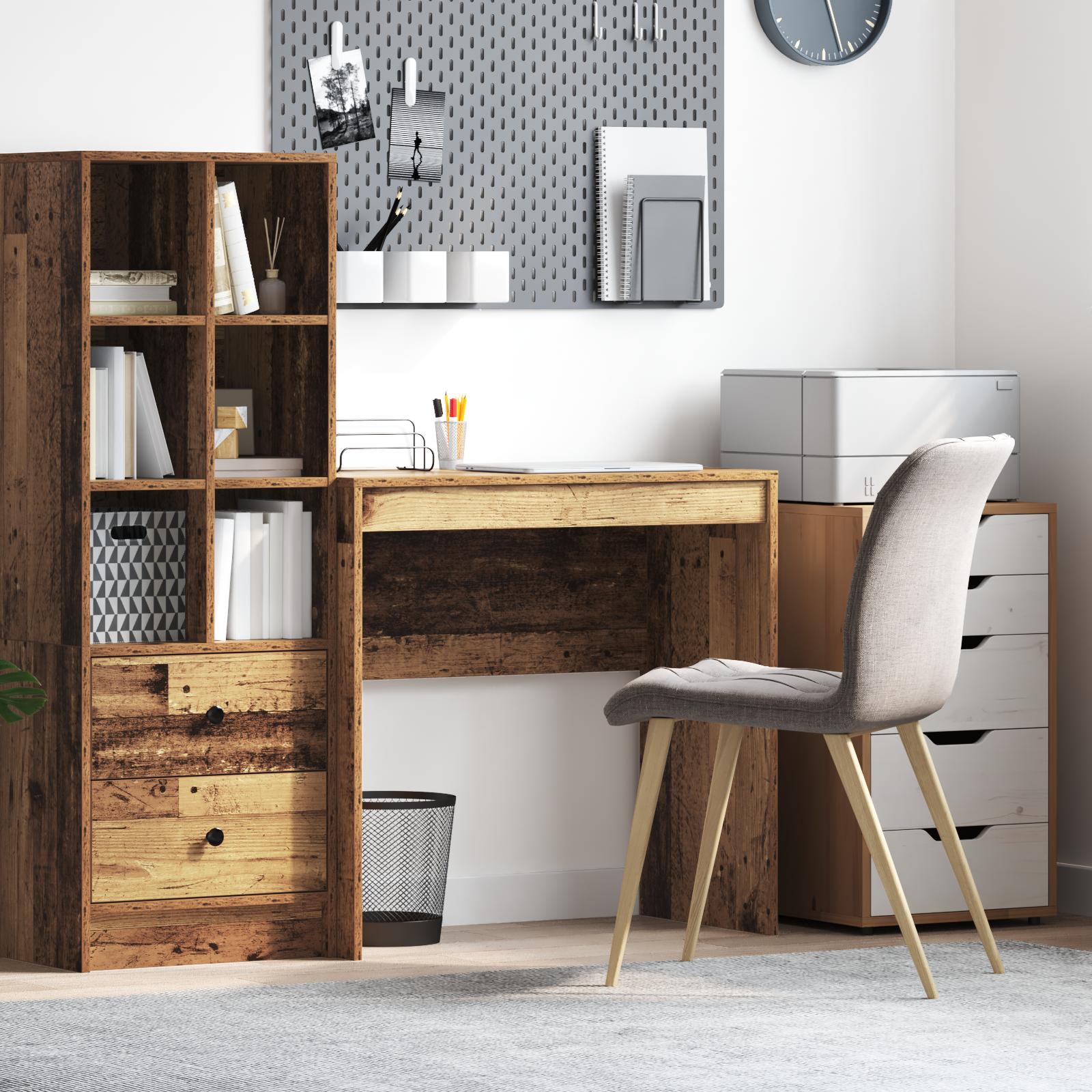 Rustik Skrivebord Gammel Træfinish Træ 80 x 40 x 76 cm