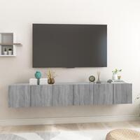 Tv-skabe 3 stk. 60x30x30 cm konstrueret træ grå sonoma-eg