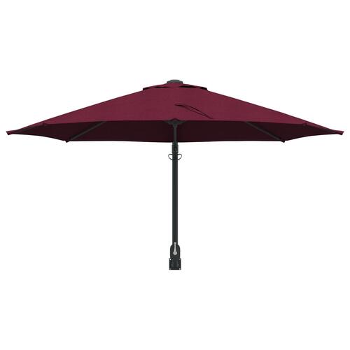 Terrasse Parasol Bordeaux rød Polyester Stor Sammenklappelig