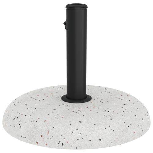 Parasolfod til 37/42/52/58mm Stænger Hvid Beton 20 kg