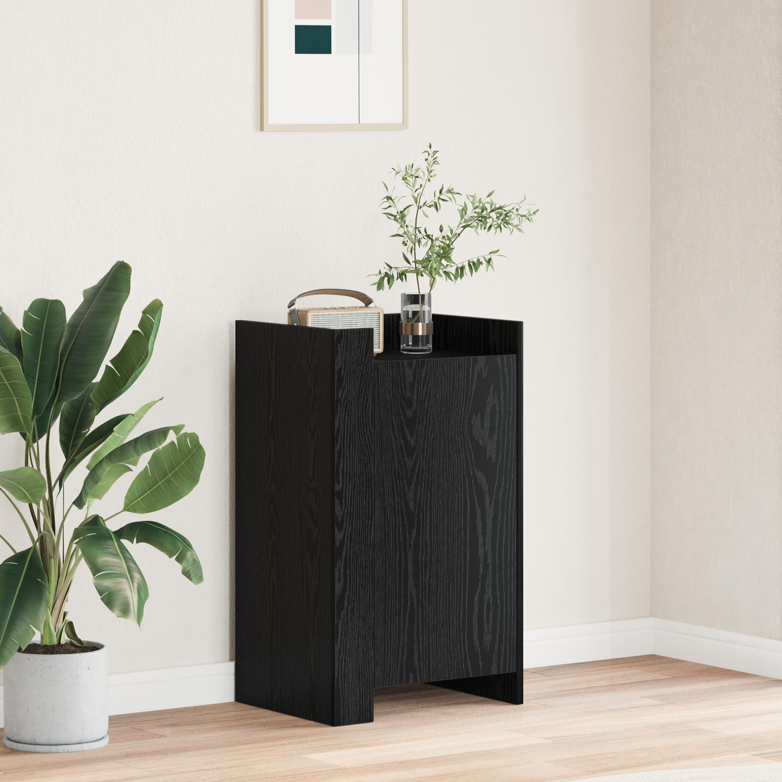 Sideboard Sort eg 45x35x75 cm Konstrueret træ