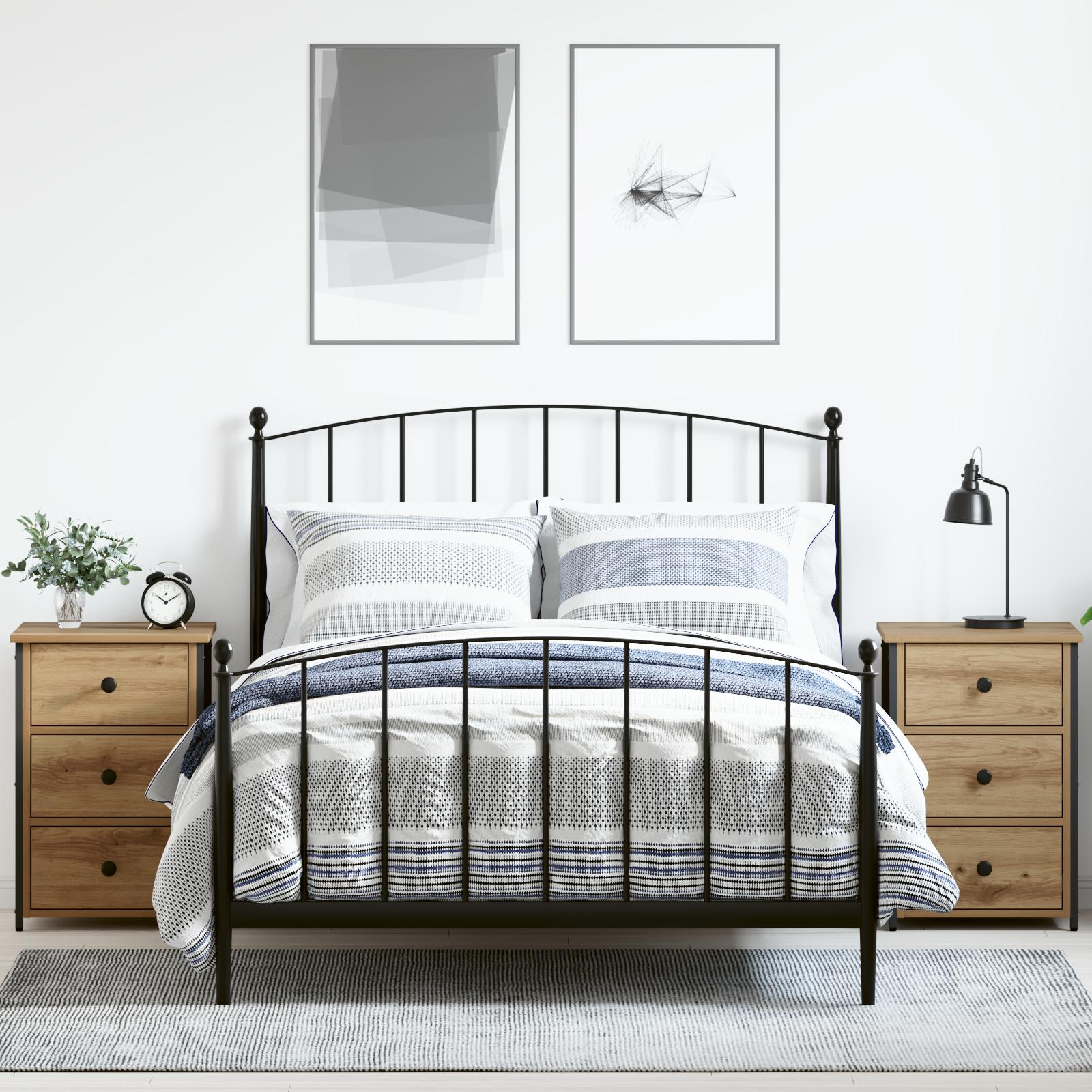 Artisan egetræ sengeborde Artisan egetræ Konstrueret træ Kompakt