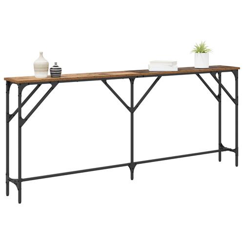 Konsolbord Gammelt Træ 180x23x75 cm Behandlet Træ
