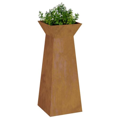 Plantestativ Forvitret stål 40 x 40 x 101 cm Dekorative Indlæg