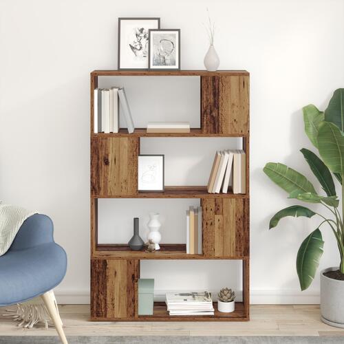 Bogreol Gamle træ Konstrueret træ 80 x 24 x 124 cm Hyldesystem