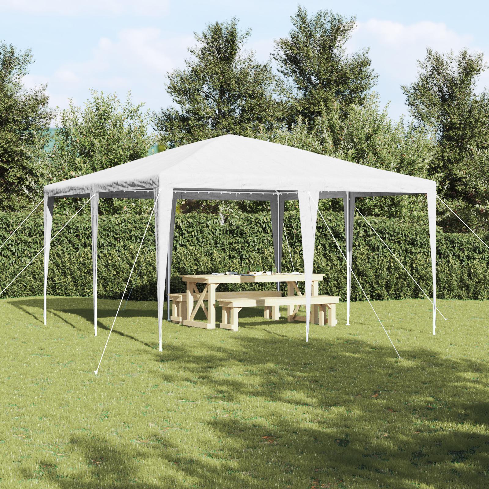 Party Tent Hvid 400 x 400 x 266 cm Polyester og Stål billede