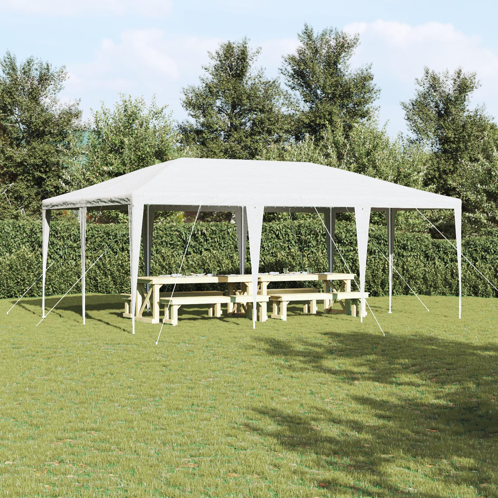 Party Tent Hvid 600 x 400 x 266 cm Polyester og Stål billede