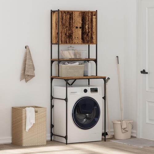 Vaskemaskine Skab Gammelt Træ 68x48.5x194 cm