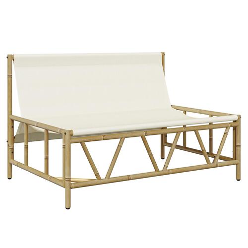 Havebænk med pude 110x80x71 cm stål