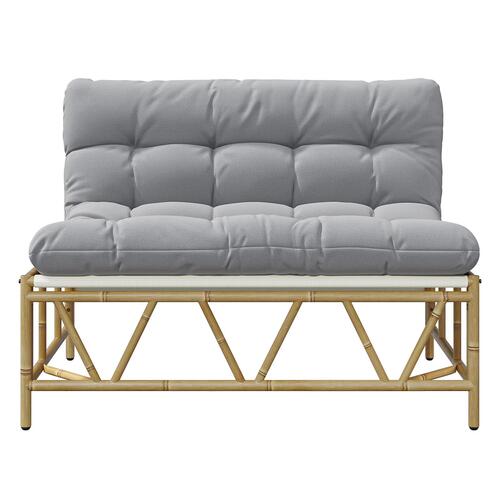 Havebænk med pude 110x80x71 cm stål