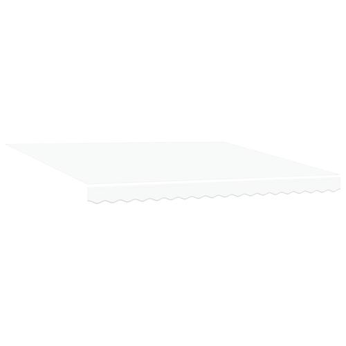 Automatisk Udtækkelig Markise Hvid 400x300 cm, Markisedug Erstatning til 4x3 m Ramme Hvid