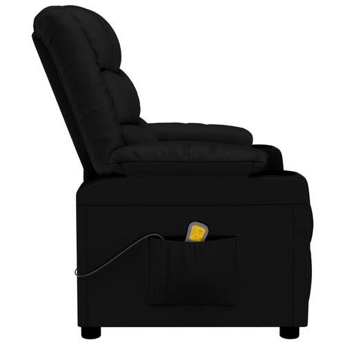 Massagestol kunstlæder sort