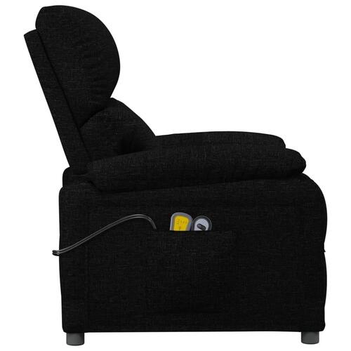 Eldrevet massagestol stof sort