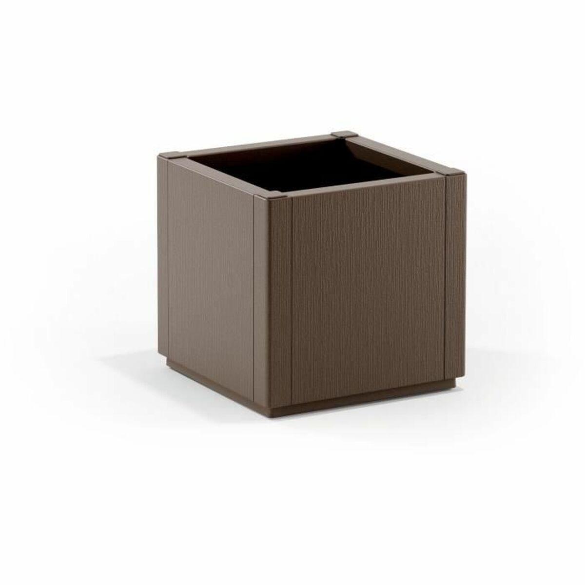 Stefanplast urtepotte - firkantet, taupe, 38 l