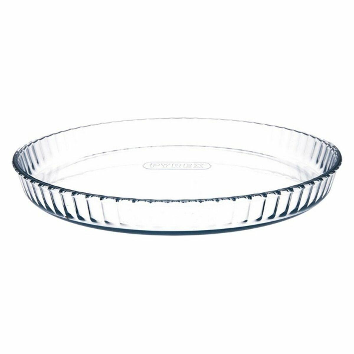 Pyrex kageform i glas - gennemsigtig, cirkulær 31 cm