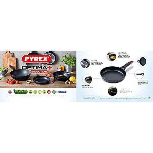 Stegepande Pyrex Sort Aluminium