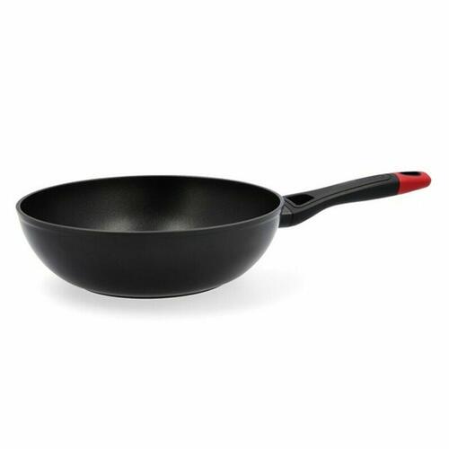 Wok Pande Pyrex Sort Aluminium