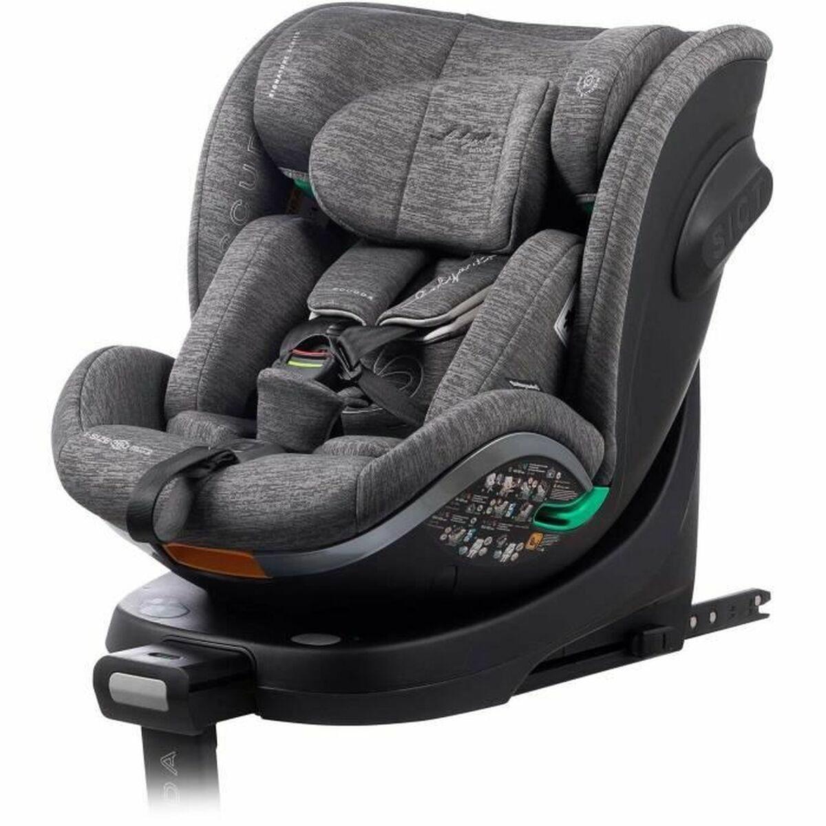 Babyauto SCUDDA autostol - Grey Dobby, 0-36 kg, 360° rotation, ISOFIX
