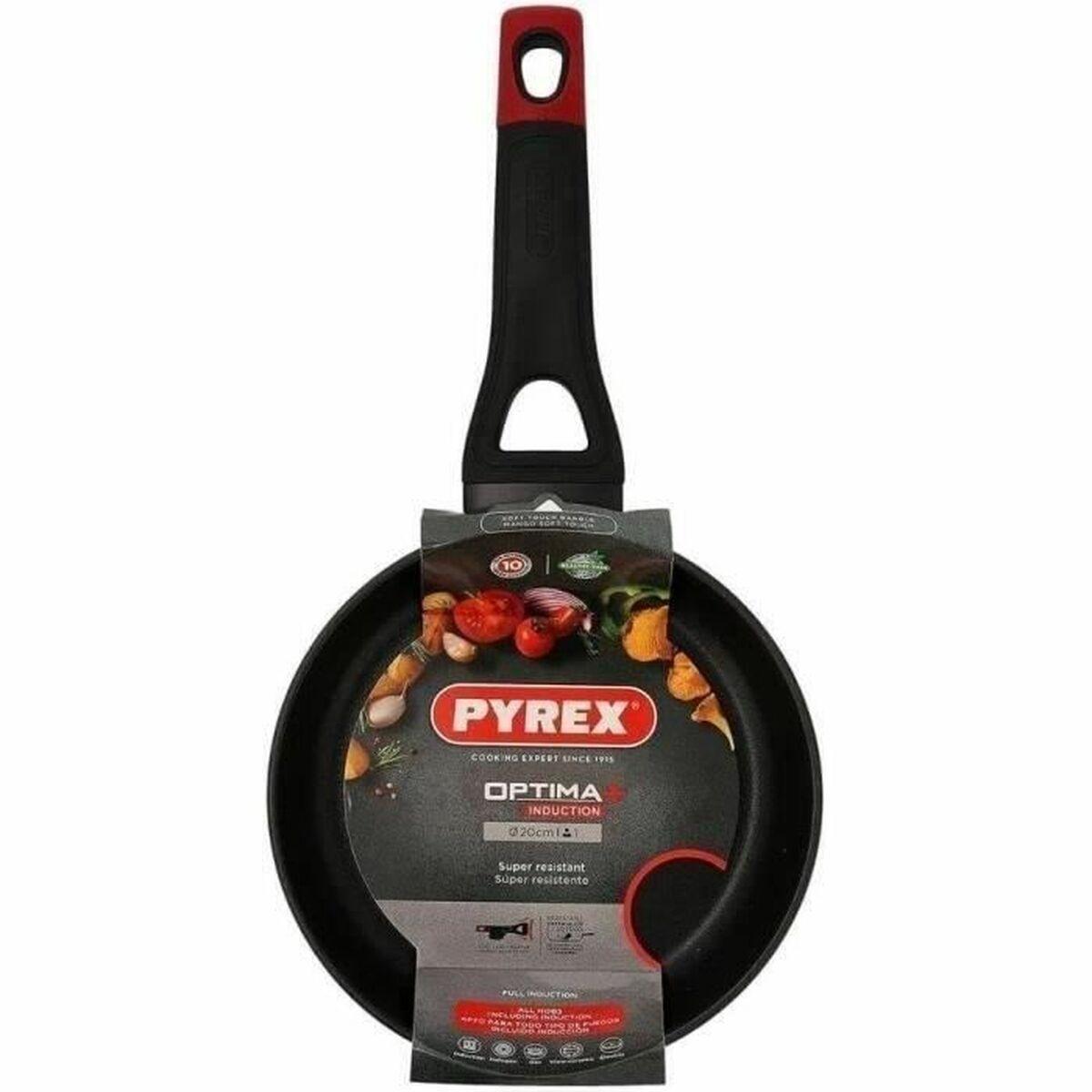 Stegepande Pyrex Sort Aluminium Ø 20 cm