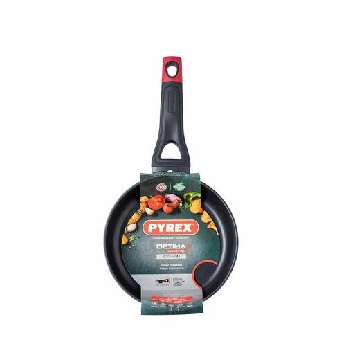 Stegepande Pyrex Sort Aluminium Ø 20 cm
