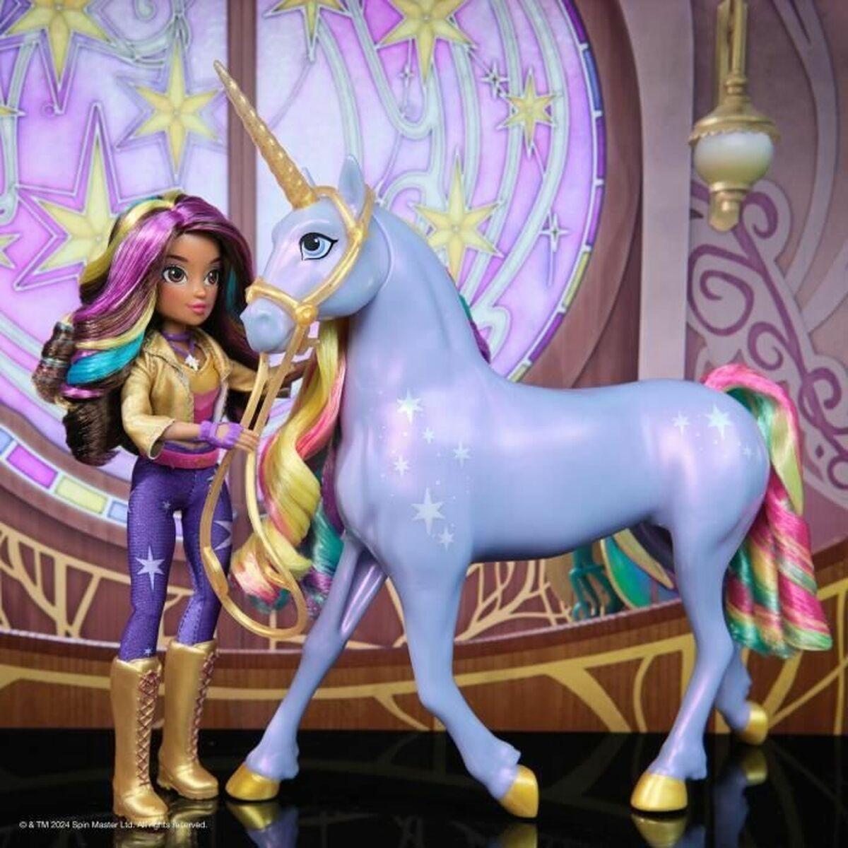 Spin Master Unicorn Academy - Sophia & Rainbow Light-Up Wildstar dukke og enhjørning