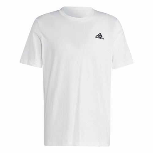 Kortærmet T-shirt til Mænd Adidas Essentials Hvid M