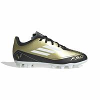 Fodboldstøvler til børn Adidas F50 Club Messi Hvid Gylden 38 2/3