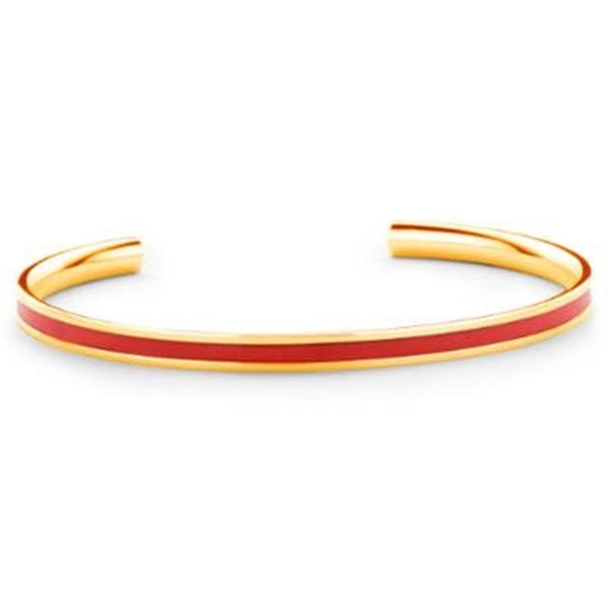 CO88 Collection armbånd til kvinder - elegant åbent bangle, rød/guld