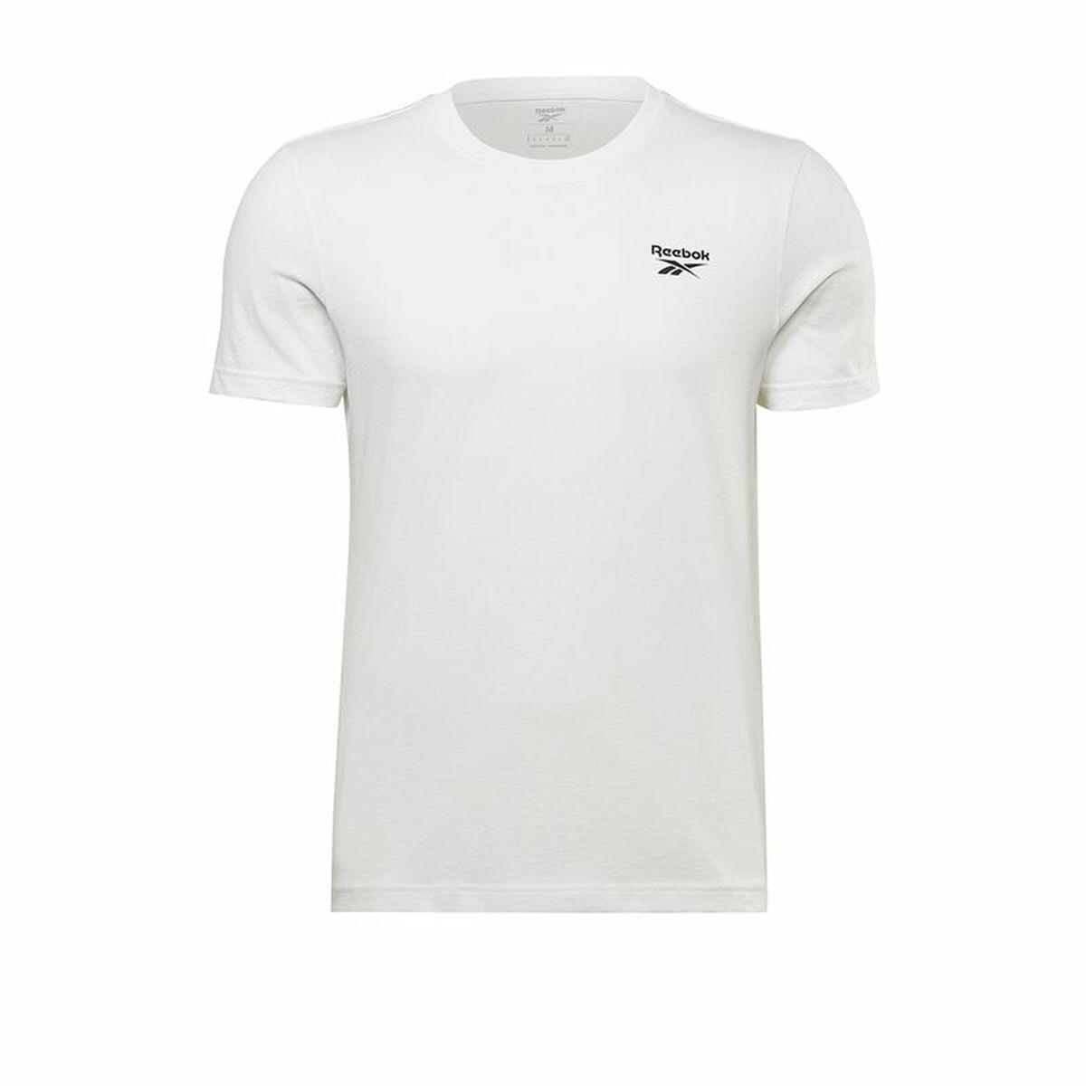 Kortærmet T-shirt til Mænd Reebok Identity Left Chest Logo Hvid M