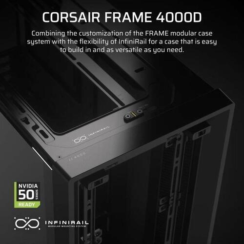 ATX Semi-tårn kasse Corsair Sort