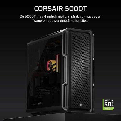 ATX Semi-tårn kasse Corsair Sort