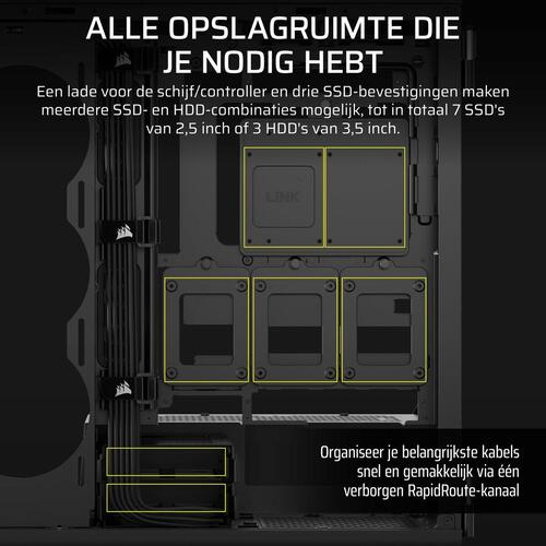 ATX Semi-tårn kasse Corsair Sort
