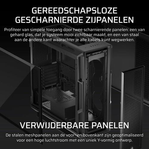 ATX Semi-tårn kasse Corsair Sort