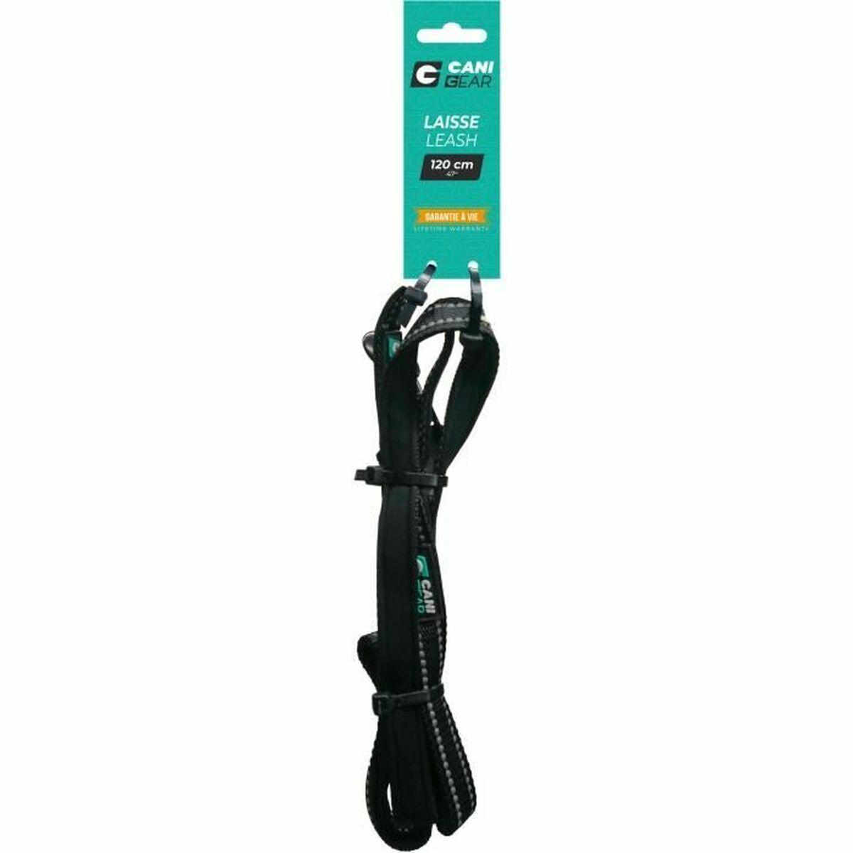 Cani Gear hundesnor - Sort nylon, 120 cm