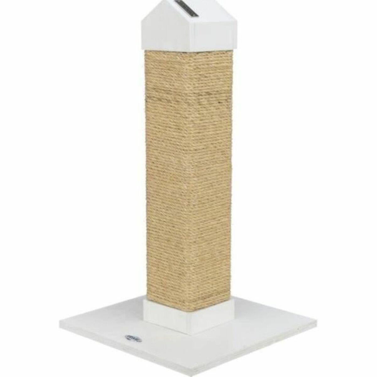 Trixie kradsebræt til kat - hvid, sisal, 60 cm