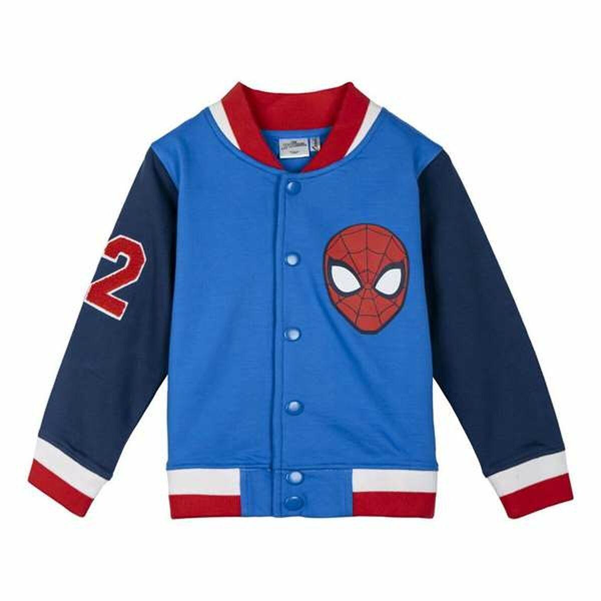 Træningsdragt til børn Spider-Man Blå 6 år