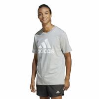 Kortærmet T-shirt til Mænd Adidas Essentials Single Big Logo Grå Lysegrå XL