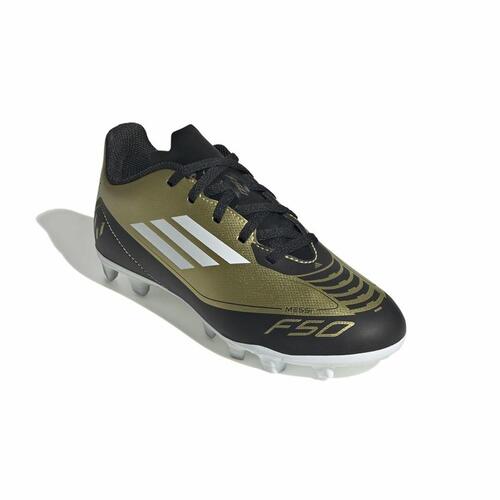 Fodboldstøvler til børn Adidas F50 Club Messi Hvid Gylden 37 1/3