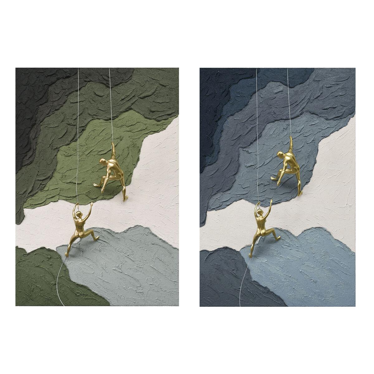 Håndmalet lærred med harpiks, 80 × 120 cm