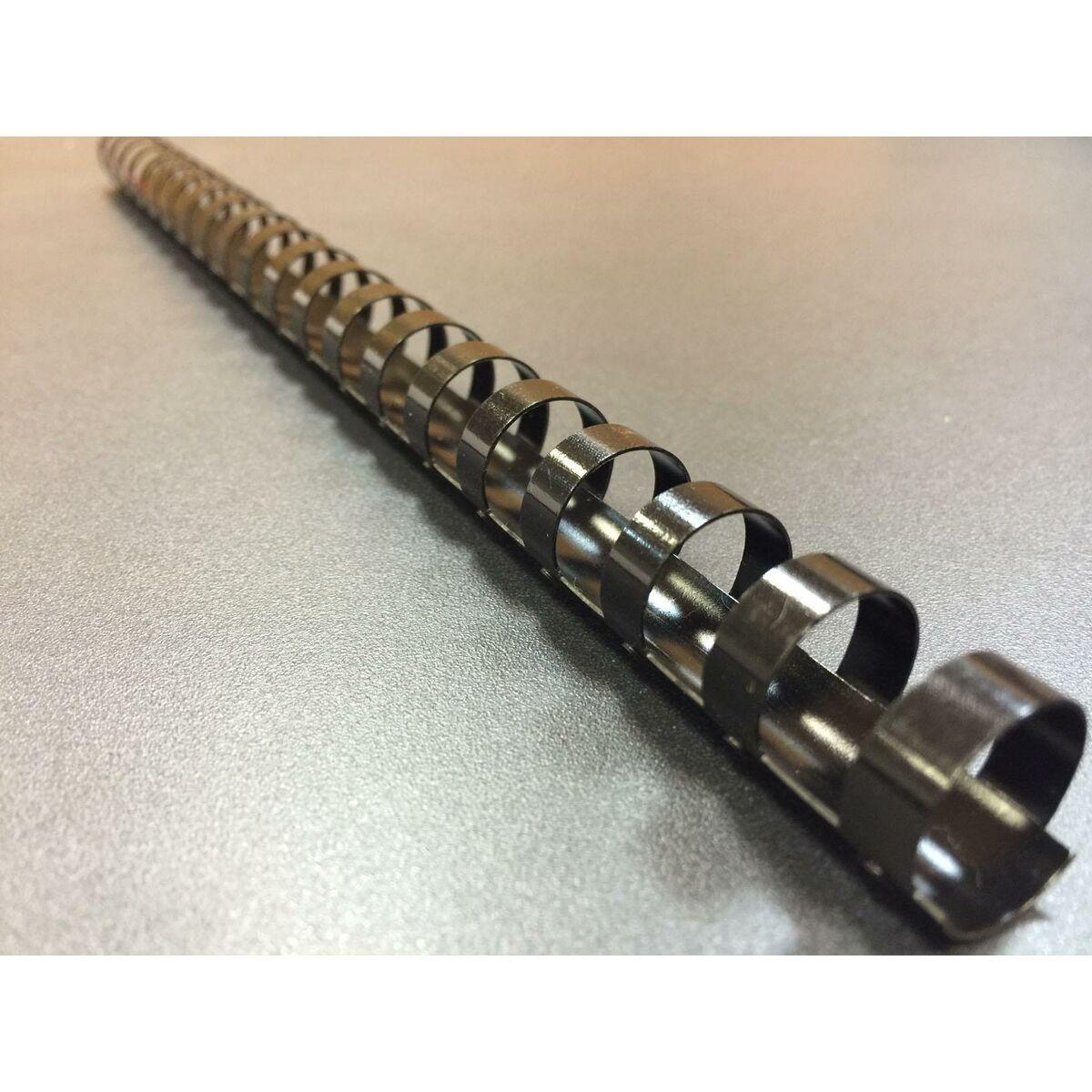 Fellowes indbindingsspiraler - sort 8 mm A4, PVC, 25 stk.